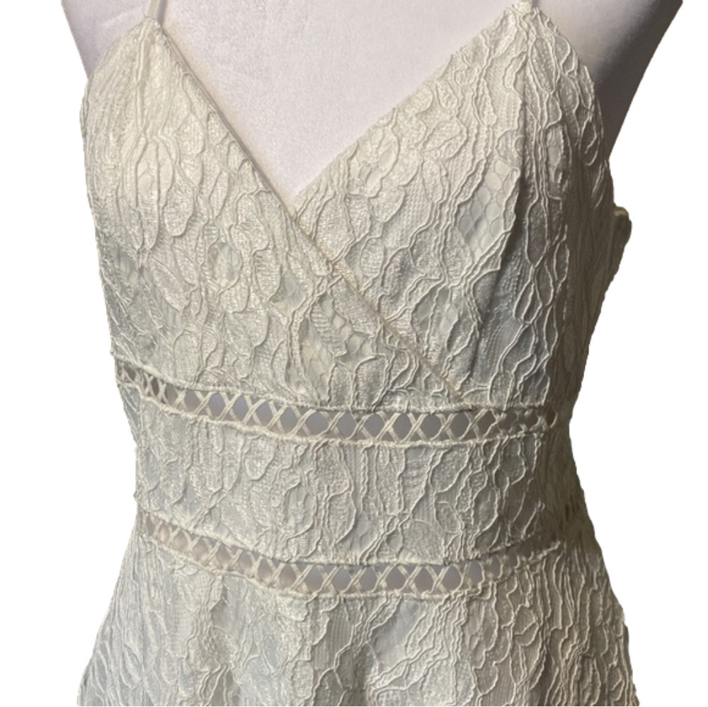 Row A White Lace Skater Dress Size XL - Picture 2 of 9